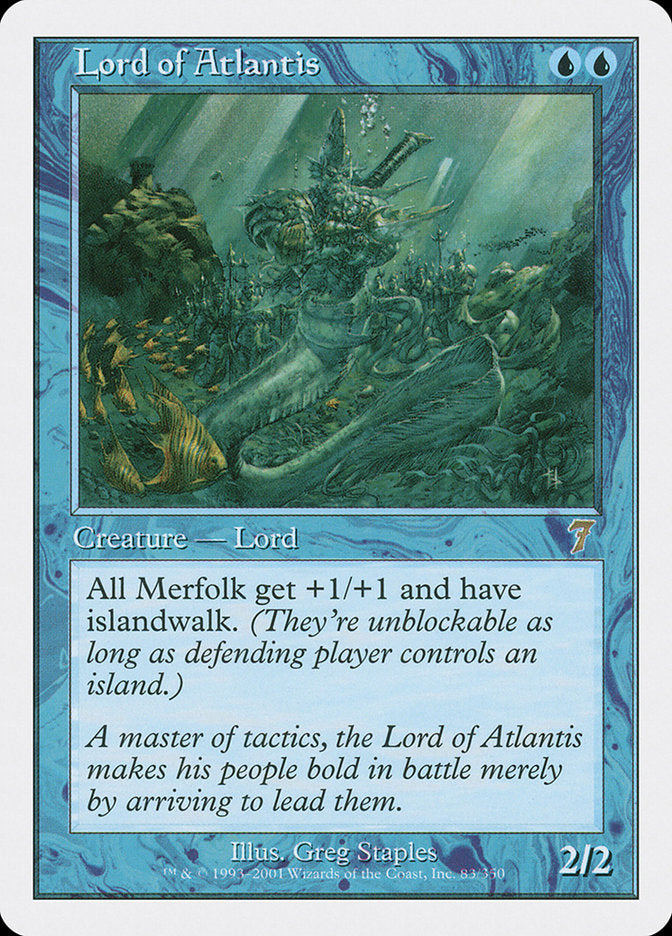 Lord of Atlantis [Seventh Edition] | Card Merchant Takapuna