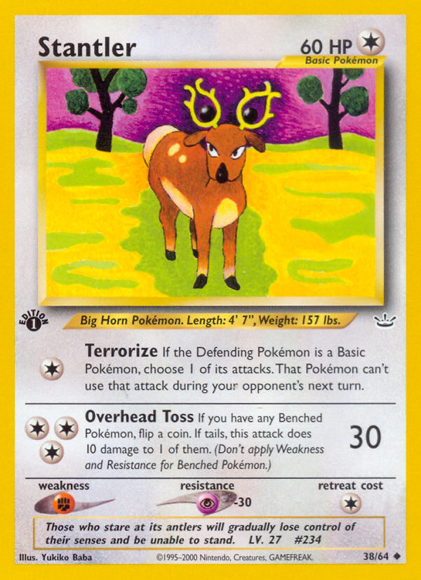 Stantler (38/64) [Neo Revelation 1st Edition] | Card Merchant Takapuna