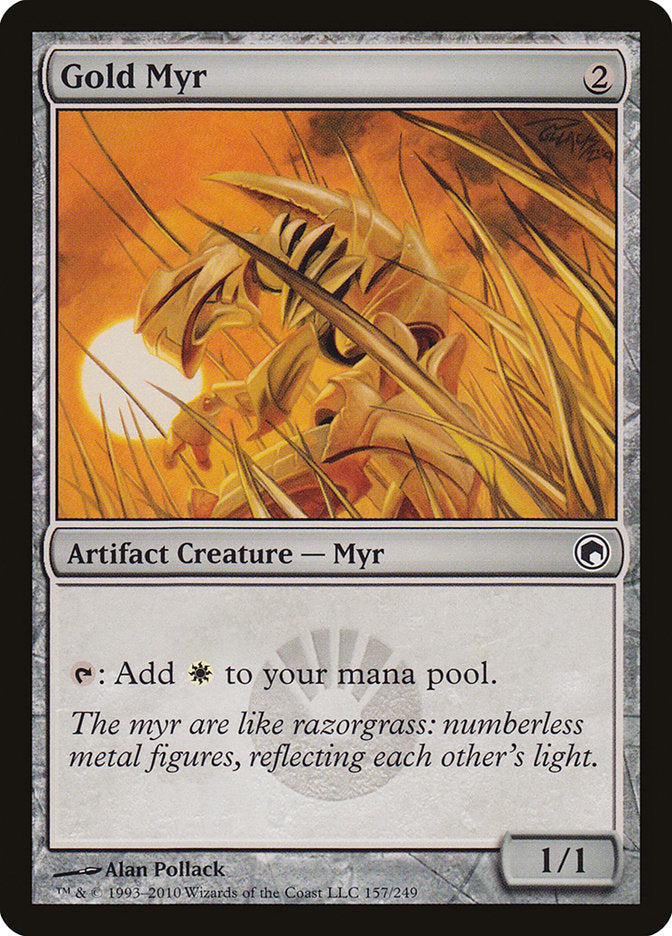 Gold Myr [Scars of Mirrodin] | Card Merchant Takapuna