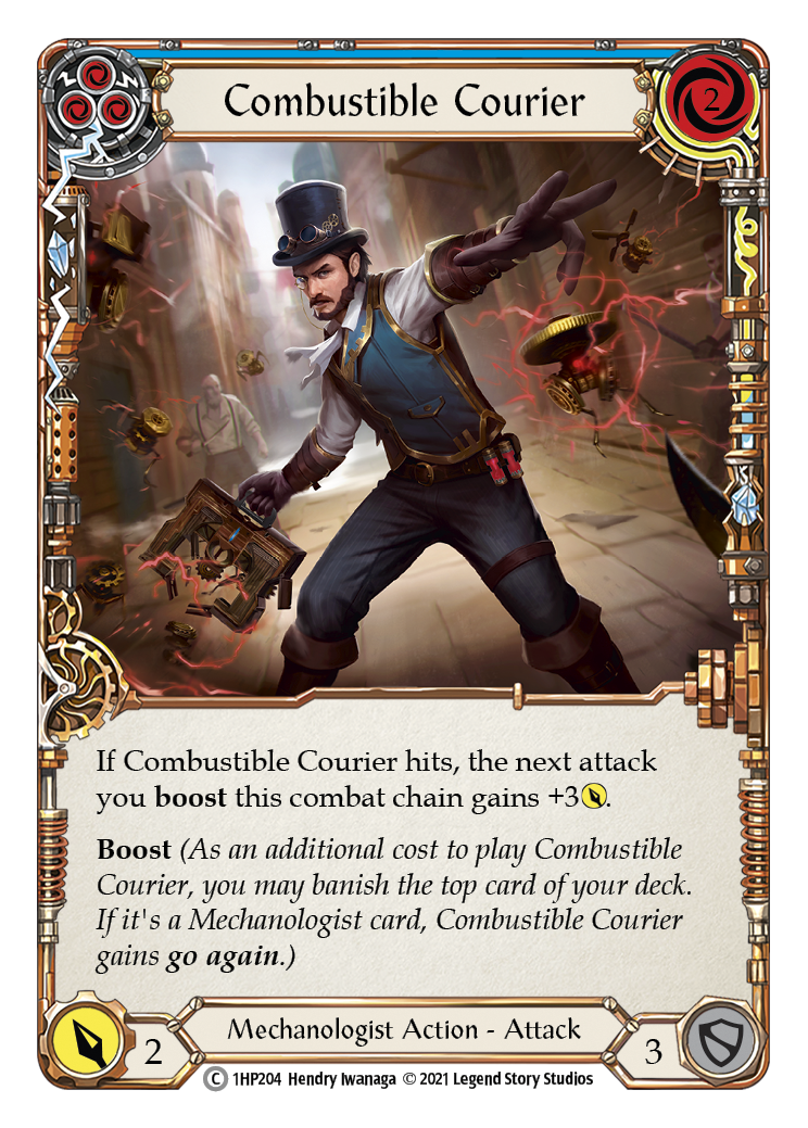 Combustible Courier (Blue) [1HP204] (History Pack 1) | Card Merchant Takapuna