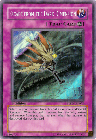 Escape from the Dark Dimension [PTDN-EN072] Super Rare | Card Merchant Takapuna