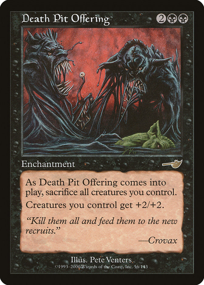 Death Pit Offering [Nemesis] | Card Merchant Takapuna