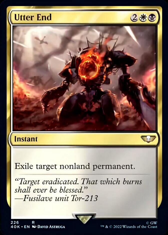 Utter End (Surge Foil) [Warhammer 40,000] | Card Merchant Takapuna