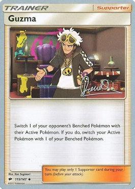 Guzma (115/147) (Infinite Force - Diego Cassiraga) [World Championships 2017] | Card Merchant Takapuna