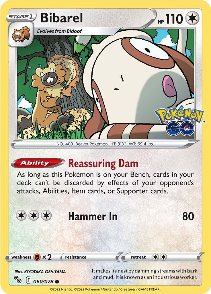 Bibarel (060/078) [Pokémon GO] | Card Merchant Takapuna