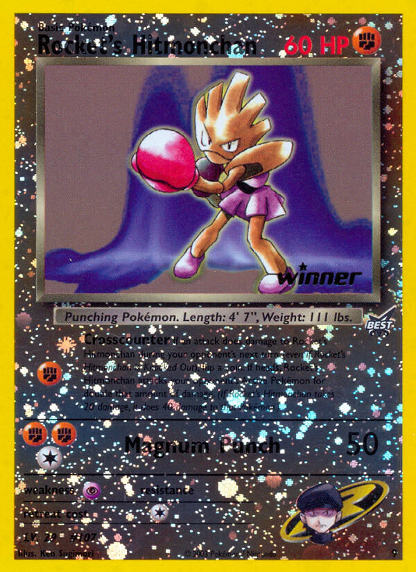 Rocket's Hitmonchan (9) (Winner) [Best of Promos] | Card Merchant Takapuna