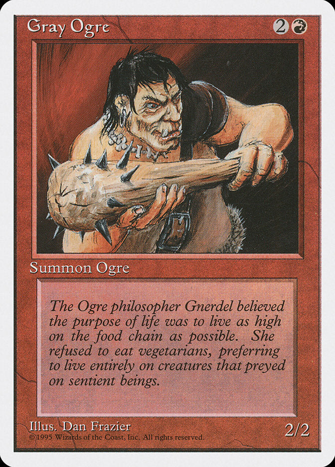 Gray Ogre [Fourth Edition] | Card Merchant Takapuna