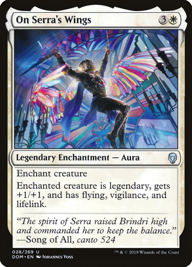 On Serra's Wings [Dominaria] | Card Merchant Takapuna