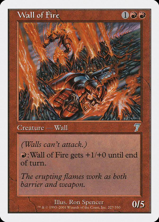 Wall of Fire [Seventh Edition] | Card Merchant Takapuna