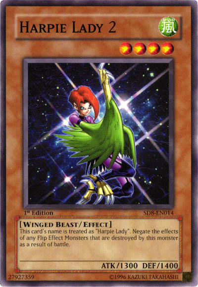 Harpie Lady 2 [SD8-EN014] Common | Card Merchant Takapuna