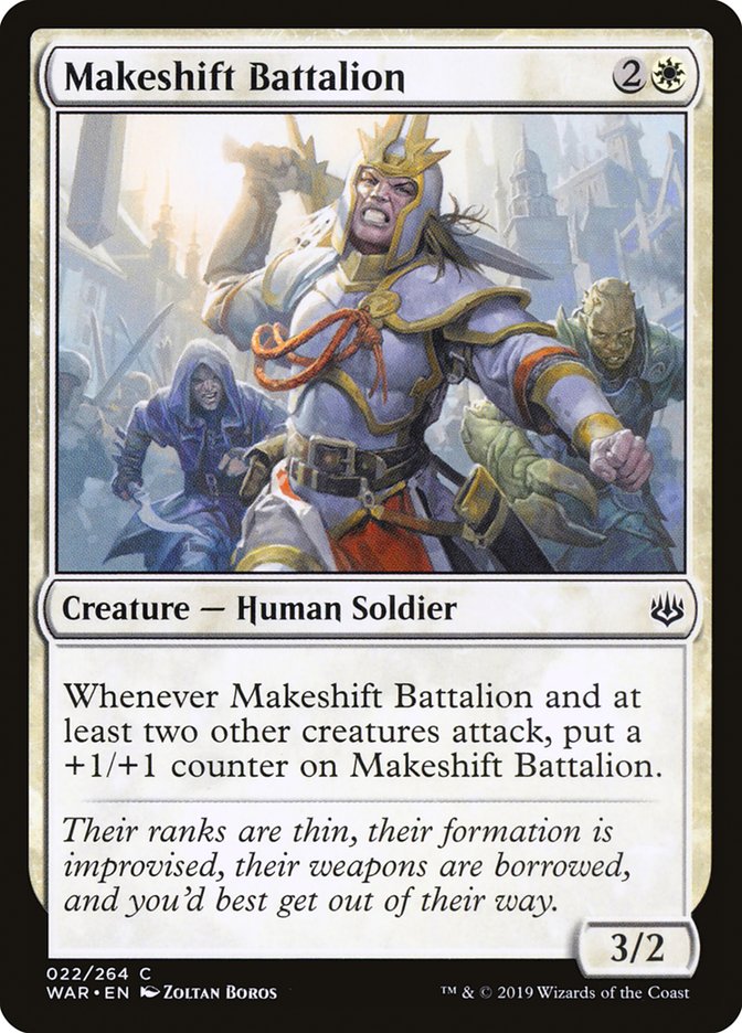 Makeshift Battalion [War of the Spark] | Card Merchant Takapuna