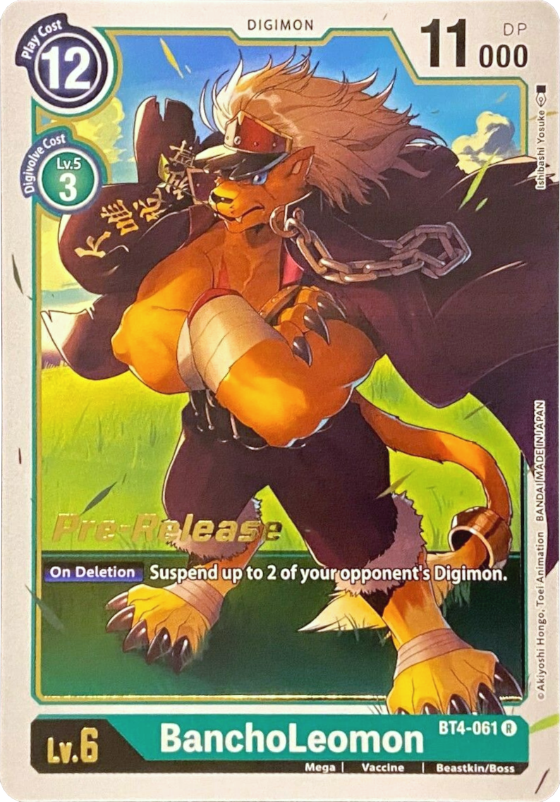 BanchoLeomon [BT4-061] [Great Legend Pre-Release Promos] | Card Merchant Takapuna