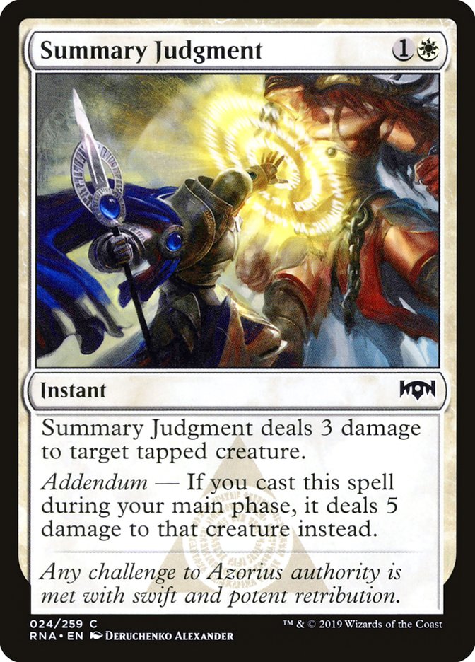 Summary Judgment [Ravnica Allegiance] | Card Merchant Takapuna