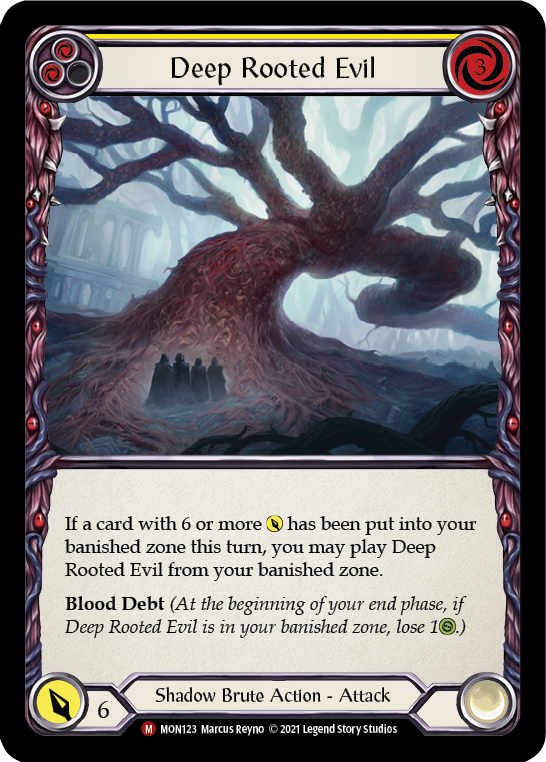 Deep Rooted Evil [MON123] (Monarch)  1st Edition Normal | Card Merchant Takapuna