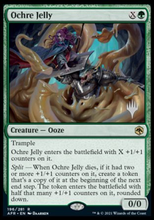 Ochre Jelly (Promo Pack) [Dungeons & Dragons: Adventures in the Forgotten Realms Promos] | Card Merchant Takapuna