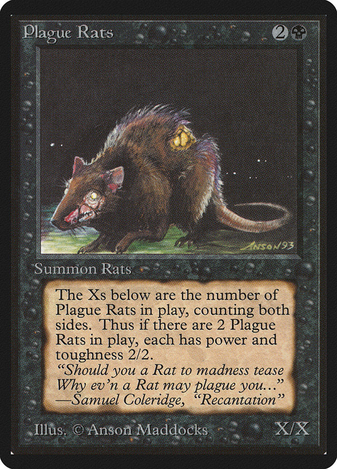 Plague Rats [Beta Edition] | Card Merchant Takapuna