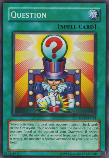 Question [DR1-EN053] Super Rare | Card Merchant Takapuna