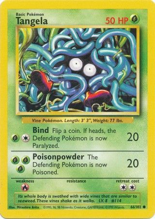 Tangela (66/102) [Base Set Unlimited] | Card Merchant Takapuna