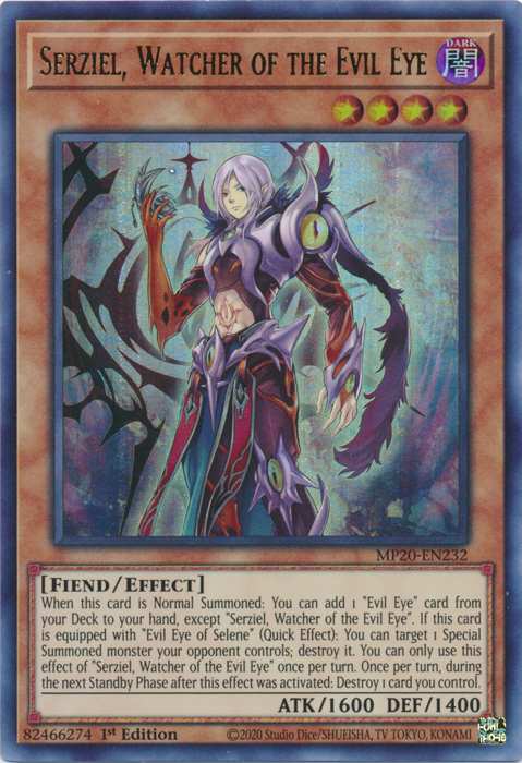 Serziel, Watcher of the Evil Eye [MP20-EN232] Ultra Rare | Card Merchant Takapuna