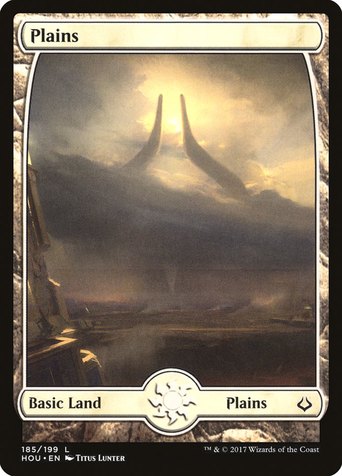 Plains (185) [Hour of Devastation] | Card Merchant Takapuna