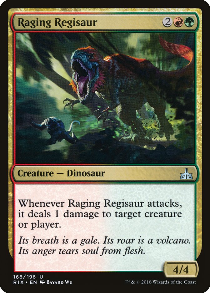 Raging Regisaur [Rivals of Ixalan] | Card Merchant Takapuna