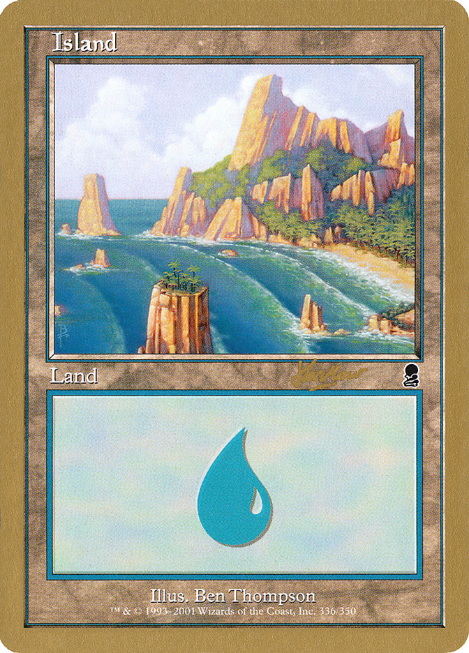 Island (shh336a) (Sim Han How) [World Championship Decks 2002] | Card Merchant Takapuna