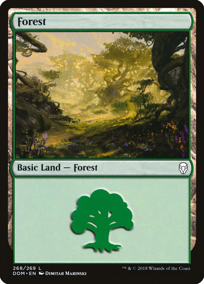 Forest (268) [Dominaria] | Card Merchant Takapuna