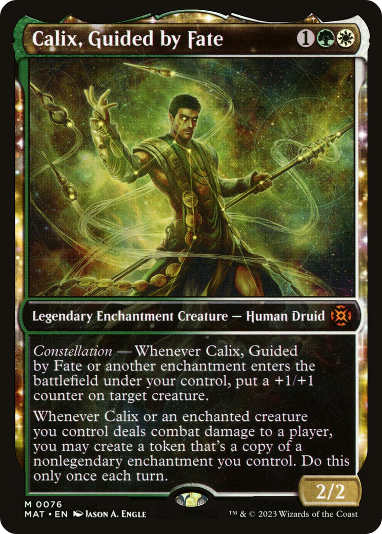 Calix, Guided by Fate (Showcase) [March of the Machine: The Aftermath] | Card Merchant Takapuna