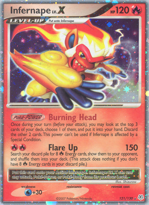 Infernape LV.X (121/130) [Diamond & Pearl: Base Set] | Card Merchant Takapuna