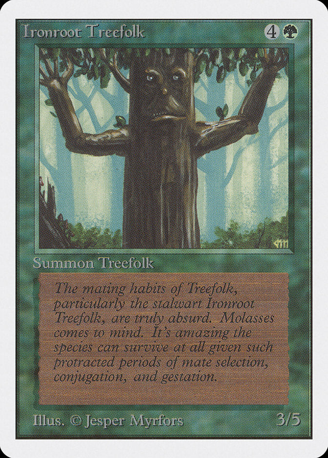 Ironroot Treefolk [Unlimited Edition] | Card Merchant Takapuna