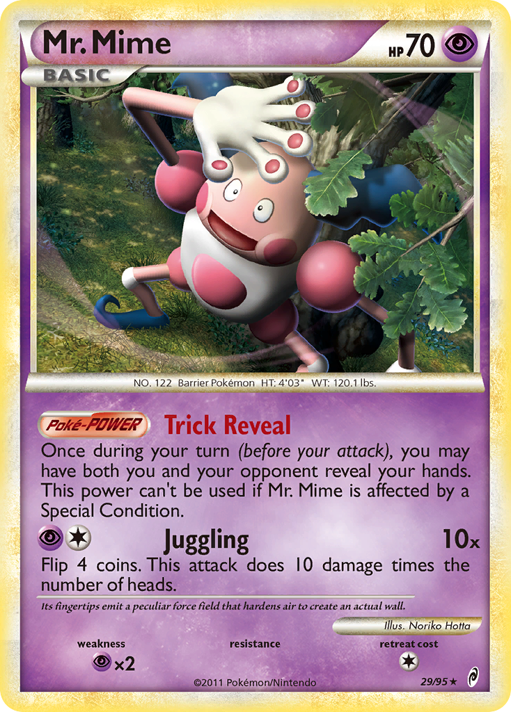 Mr. Mime (29/95) [HeartGold & SoulSilver: Call of Legends] | Card Merchant Takapuna