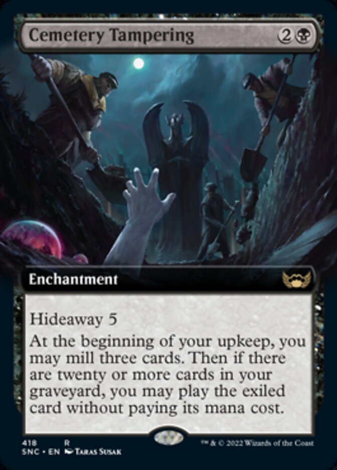 Cemetery Tampering (Extended Art) [Streets of New Capenna] | Card Merchant Takapuna