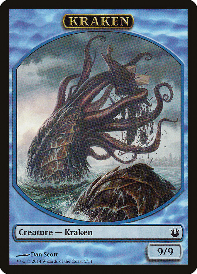 Kraken Token [Born of the Gods Tokens] | Card Merchant Takapuna