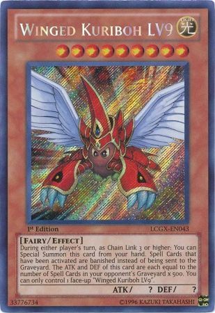 Winged Kuriboh LV9 [LCGX-EN043] Secret Rare | Card Merchant Takapuna