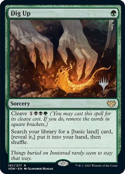 Dig Up (Promo Pack) [Innistrad: Crimson Vow Promos] | Card Merchant Takapuna