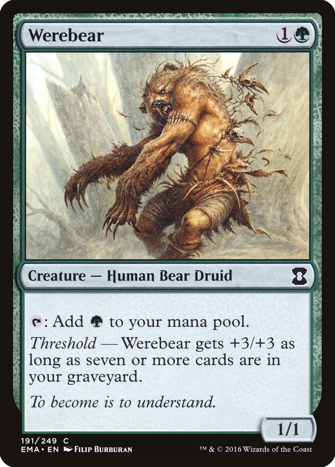 Werebear [Eternal Masters] | Card Merchant Takapuna