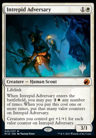 Intrepid Adversary (Promo Pack) [Innistrad: Midnight Hunt Promos] | Card Merchant Takapuna