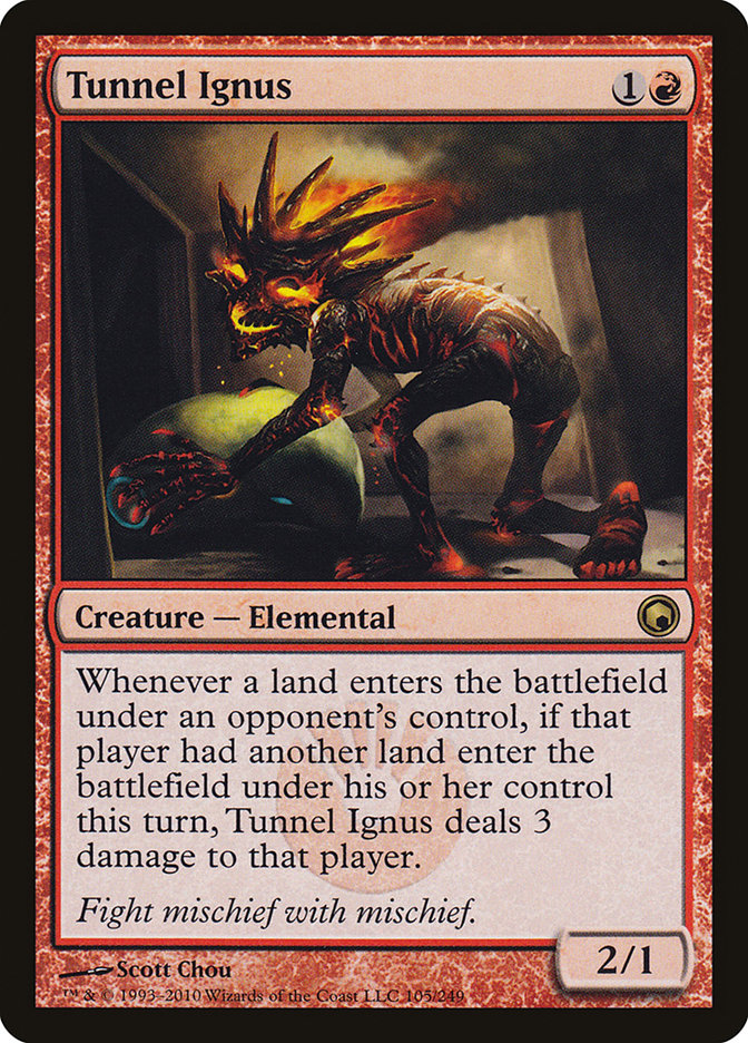 Tunnel Ignus [Scars of Mirrodin] | Card Merchant Takapuna