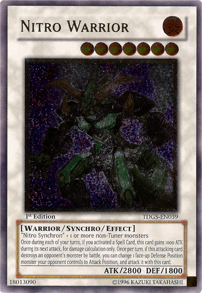 Nitro Warrior [TDGS-EN039] Ultimate Rare | Card Merchant Takapuna