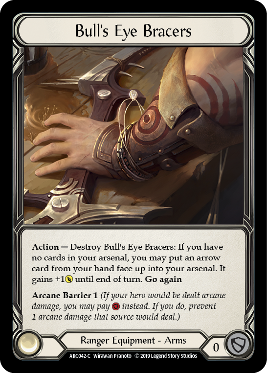 Bull's Eye Bracers [ARC042-C] (Arcane Rising)  1st Edition Cold Foil | Card Merchant Takapuna