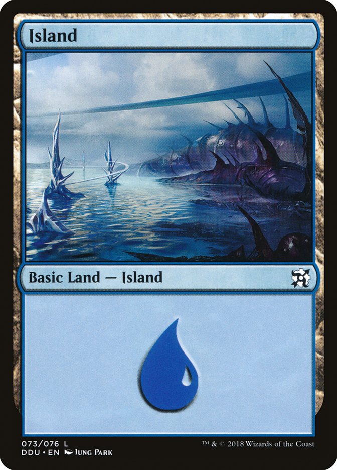 Island (73) [Duel Decks: Elves vs. Inventors] | Card Merchant Takapuna