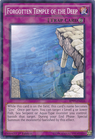 Forgotten Temple of the Deep [BP03-EN216] Shatterfoil Rare | Card Merchant Takapuna