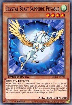 Crystal Beast Sapphire Pegasus [SGX1-ENF08] Common | Card Merchant Takapuna