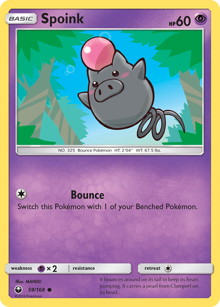 Spoink (59/168) [Sun & Moon: Celestial Storm] | Card Merchant Takapuna