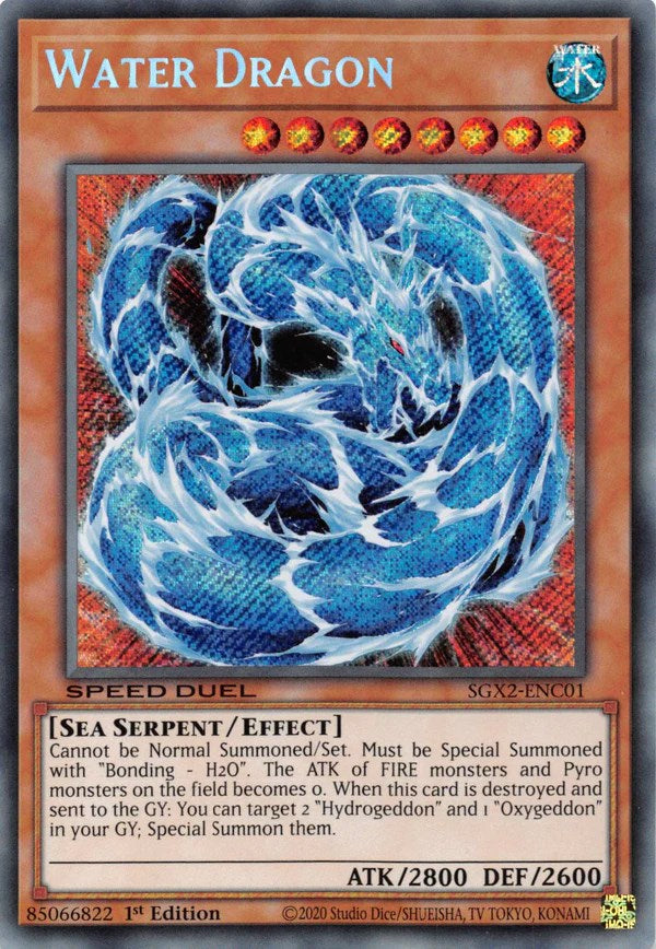 Water Dragon [SGX2-ENC01] Secret Rare | Card Merchant Takapuna