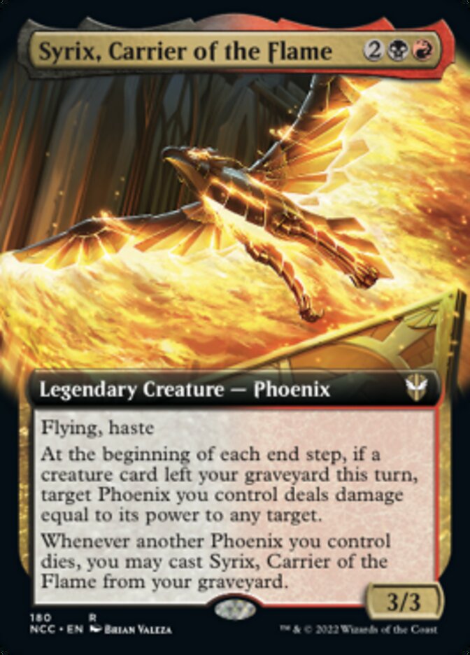 Syrix, Carrier of the Flame (Extended Art) [Streets of New Capenna Commander] | Card Merchant Takapuna