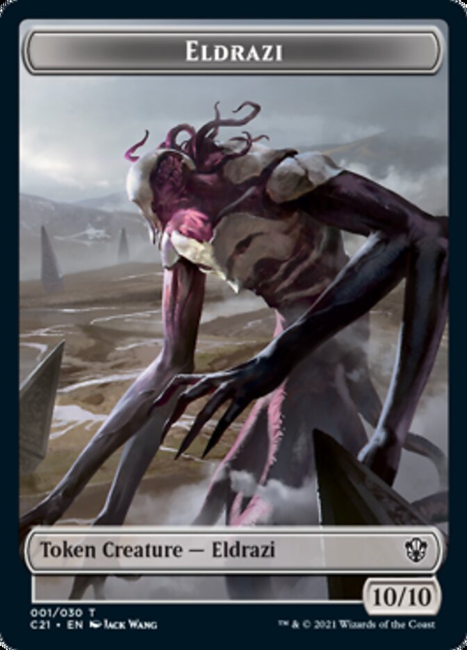 Eldrazi // Champion of Wits Double-Sided Token [Commander 2021 Tokens] | Card Merchant Takapuna