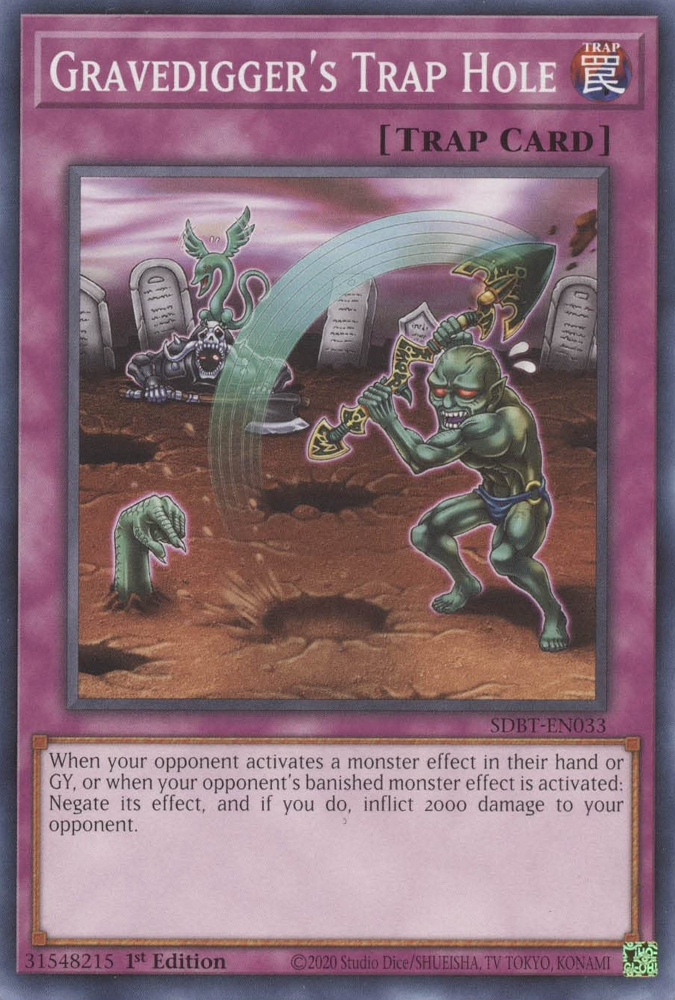 Gravedigger's Trap Hole [SDBT-EN033] Common | Card Merchant Takapuna