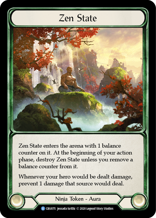 Zen State [CRU075] (Crucible of War)  1st Edition Normal | Card Merchant Takapuna