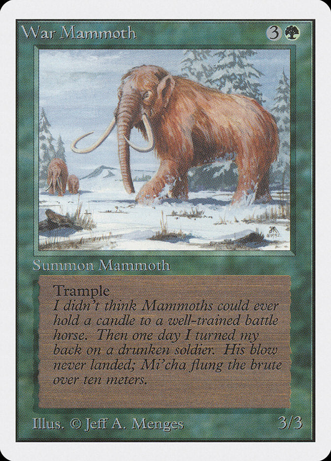 War Mammoth [Unlimited Edition] | Card Merchant Takapuna